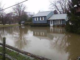 The flood approaches 145 Craig Lane