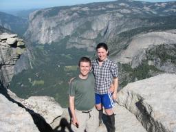 Chris and Julie stand atop Half Dome