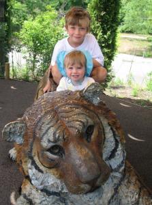 Elliot and Sylvan ride the tiger