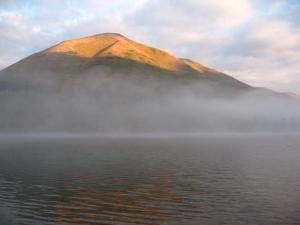 From Tenderfoot Creek, northwest across Summit Lake