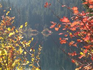 Clear Lake with autumn foliage