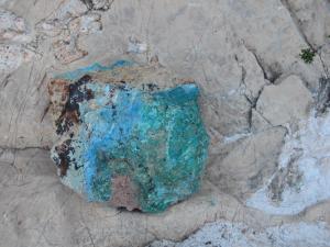 Copper ore on Horseshoe Mesa