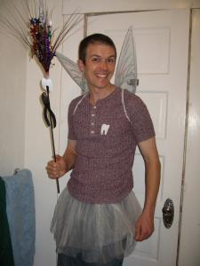 Chris as the Tooth Fairy