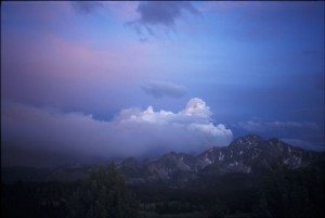 Our first views of the Pasayten fire, 2003