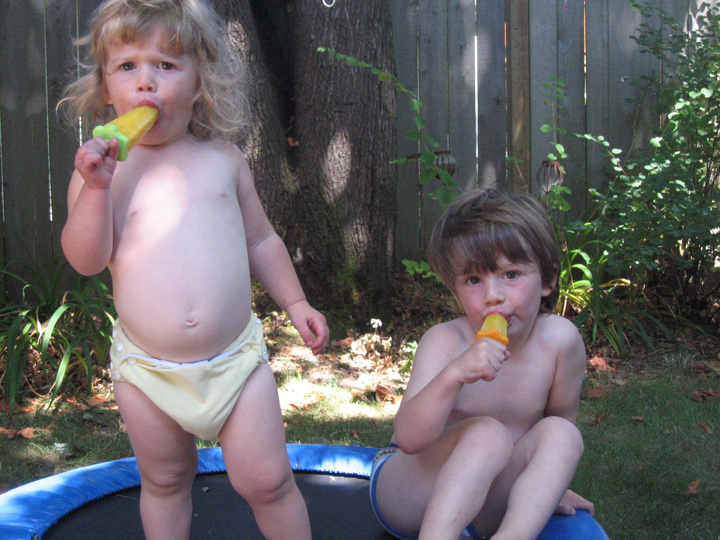 Mmm, trampoline popsicles